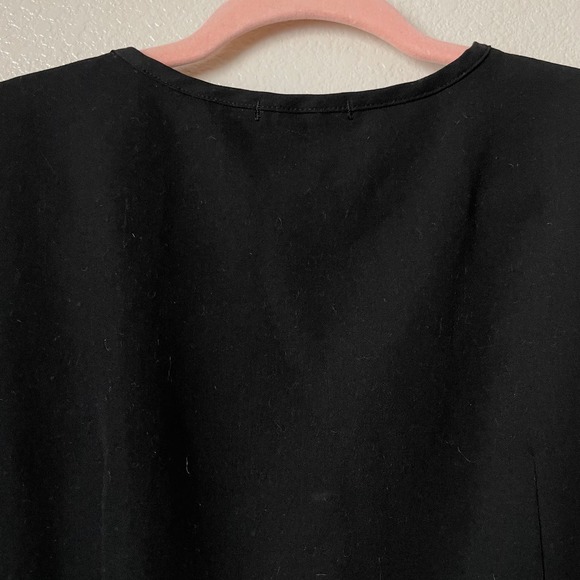 Figs Scrub Top Womens Large Black Octavia Maternity Elastic Waist Short Sleeve - Picture 7 of 12